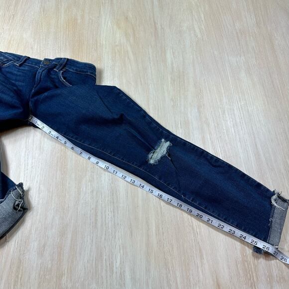 PAIGE Verdugo Ankle Distressed Mid Rise Skinny Medium Wash Denim Casual Jeans 26 - Picture 12 of 16